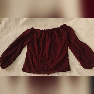 Burgundy dress shirt NEVER WORN